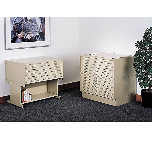 Safco Products 4999 Flat File Closed Base for 5-Drawer 4998 Flat File, Sold Separately, Tropic Sand