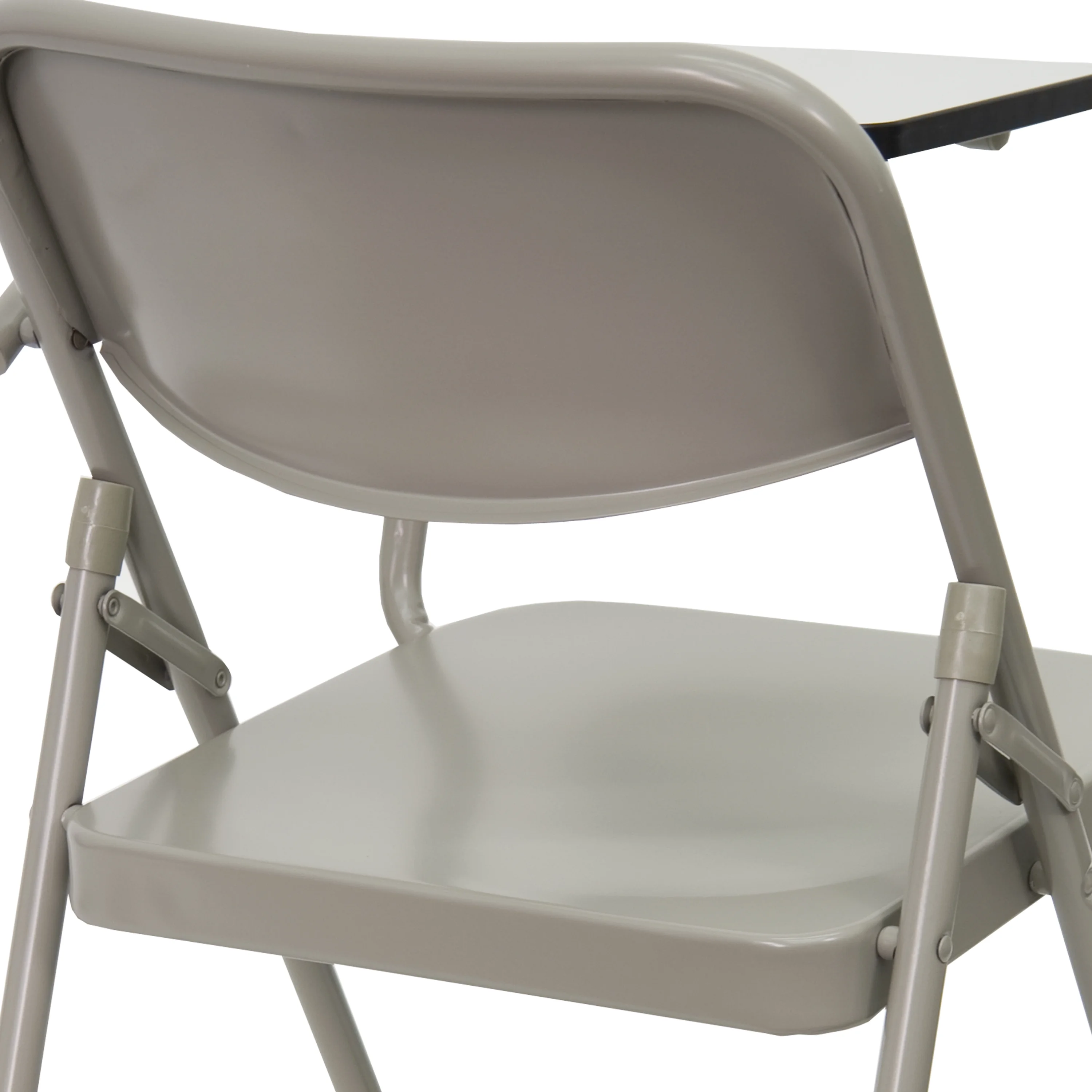 Flash Furniture Ralph Premium Steel Folding Chair with Left Handed Tablet Arm