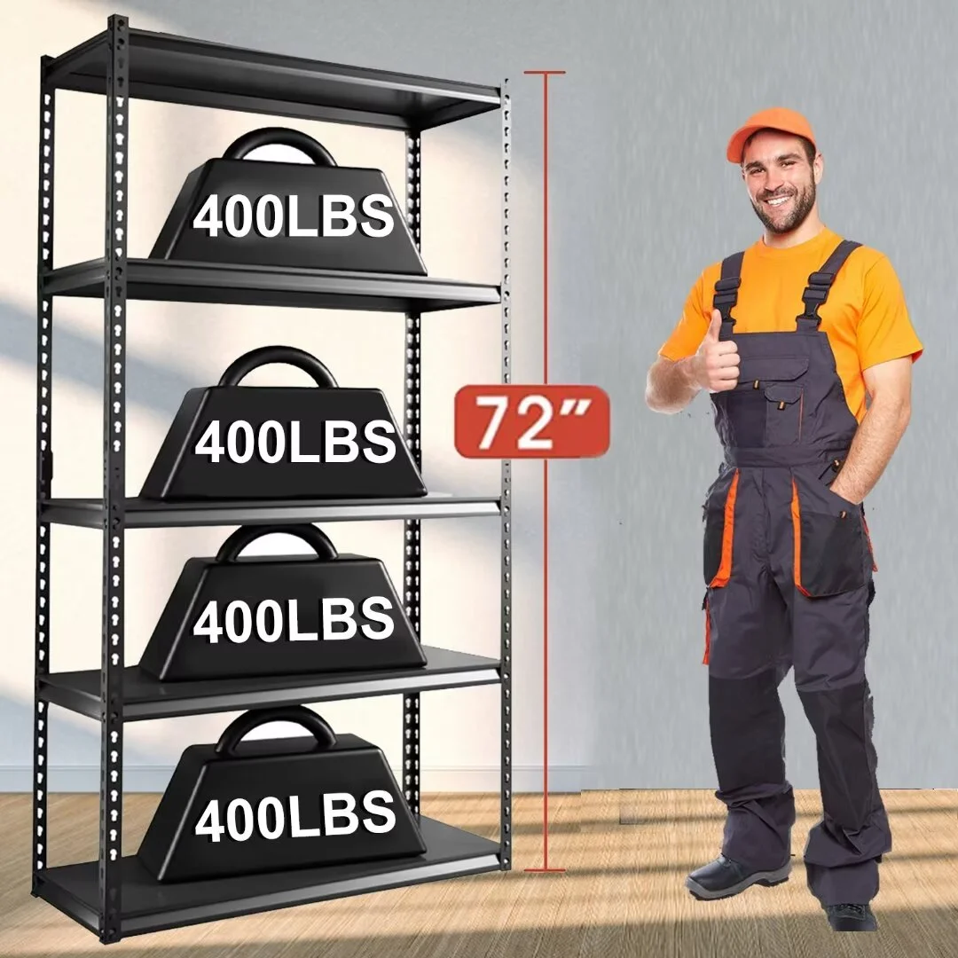 Docred Adjustable Metal Shelving Unit, 72