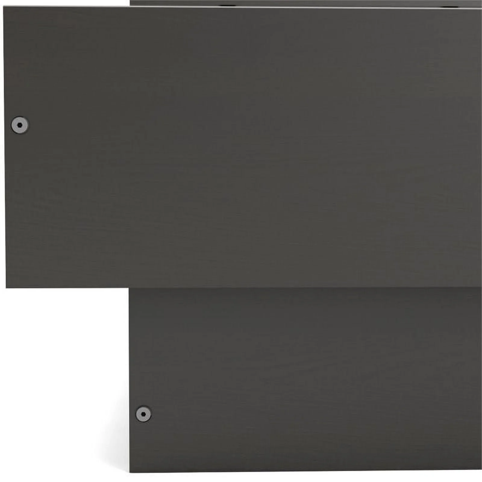 Pemberly Row Modern Engineered Wood Platform Queen Bed in Coffee