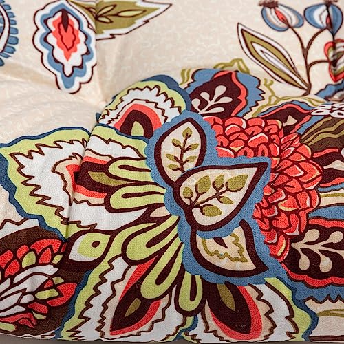 2-Pack Outdoor/Indoor Wicker Patio Seat Cushion Pad with Ties - Dining Chair Cushion, 17