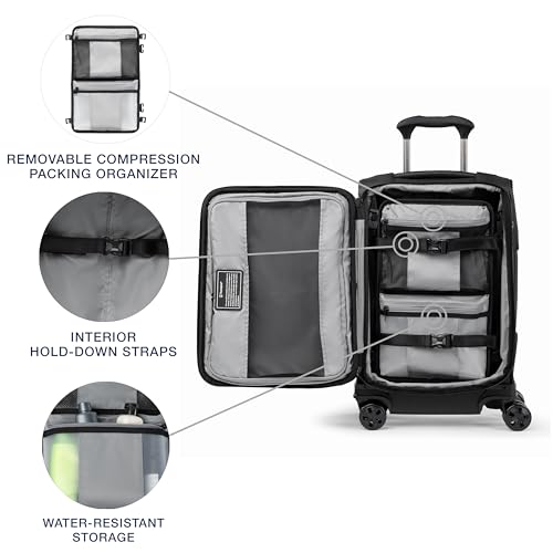 Travelpro Crew Classic Lightweight Softside Expandable Checked Luggage, 8 Wheel Spinner Suitcase, TSA Lock, Men and Women, Checked Large 29-Inch, Patriot Blue