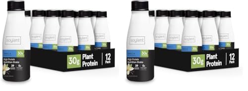 Soylent Complete Protein Shake, Chocolate, 30g Protein, Vegan, Dairy Free and 0g Sugar, Ready to Drink Protein Drinks, 11oz (12 Pack)