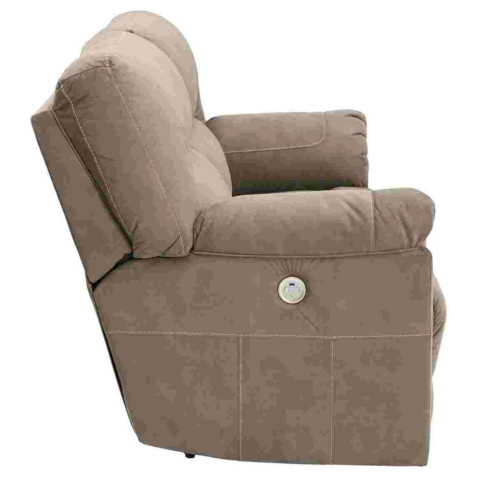 Power Sofa with 2 Seat Reclining Mechanism, Slate Gray