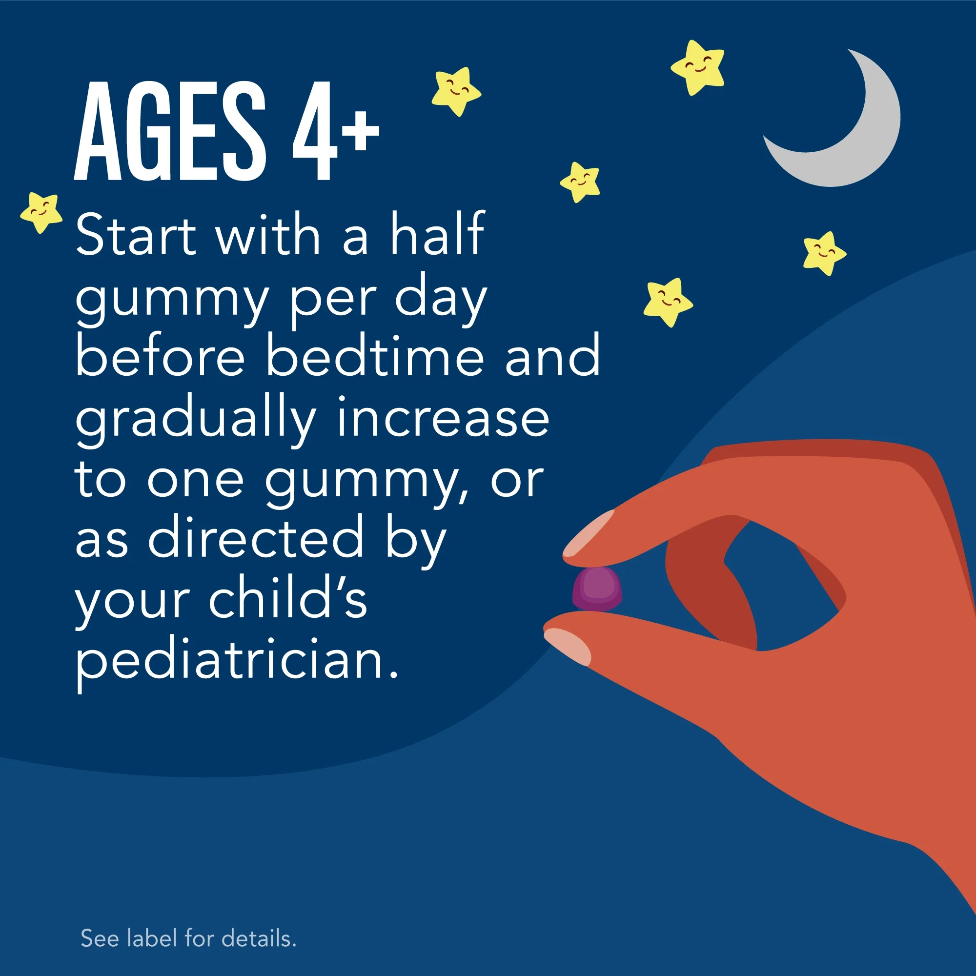 Natural Vitality Calm Kids Magnesium Supplement Gummies, Nighttime Berry, 120 Count