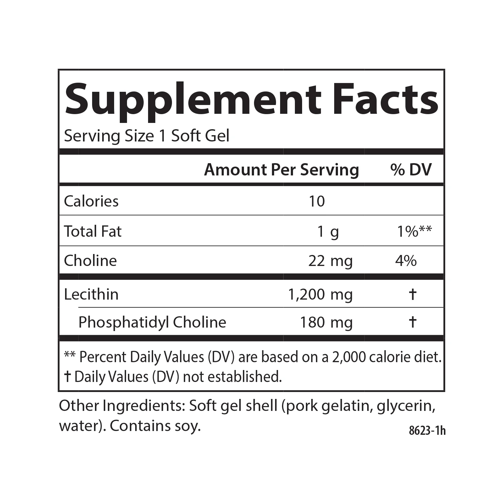 Carlson - Lecithin, Non-GMO, 1200 mg, Nervous System & Liver Function, Unbleached Soy Lecithin, 280 Softgels