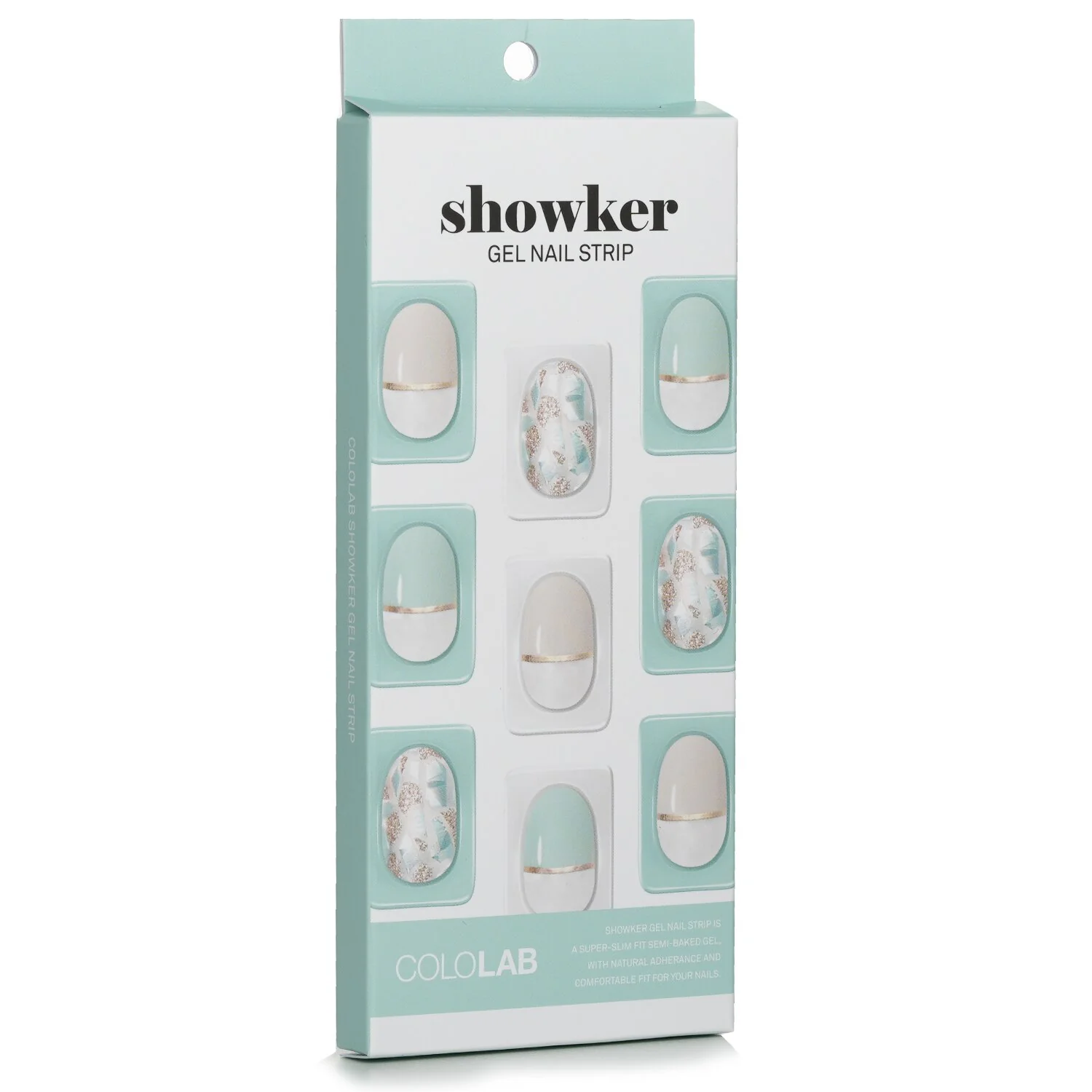Cololab Showker Gel Nail Strip # CNG803 Twinkle Moonlight  1pcs