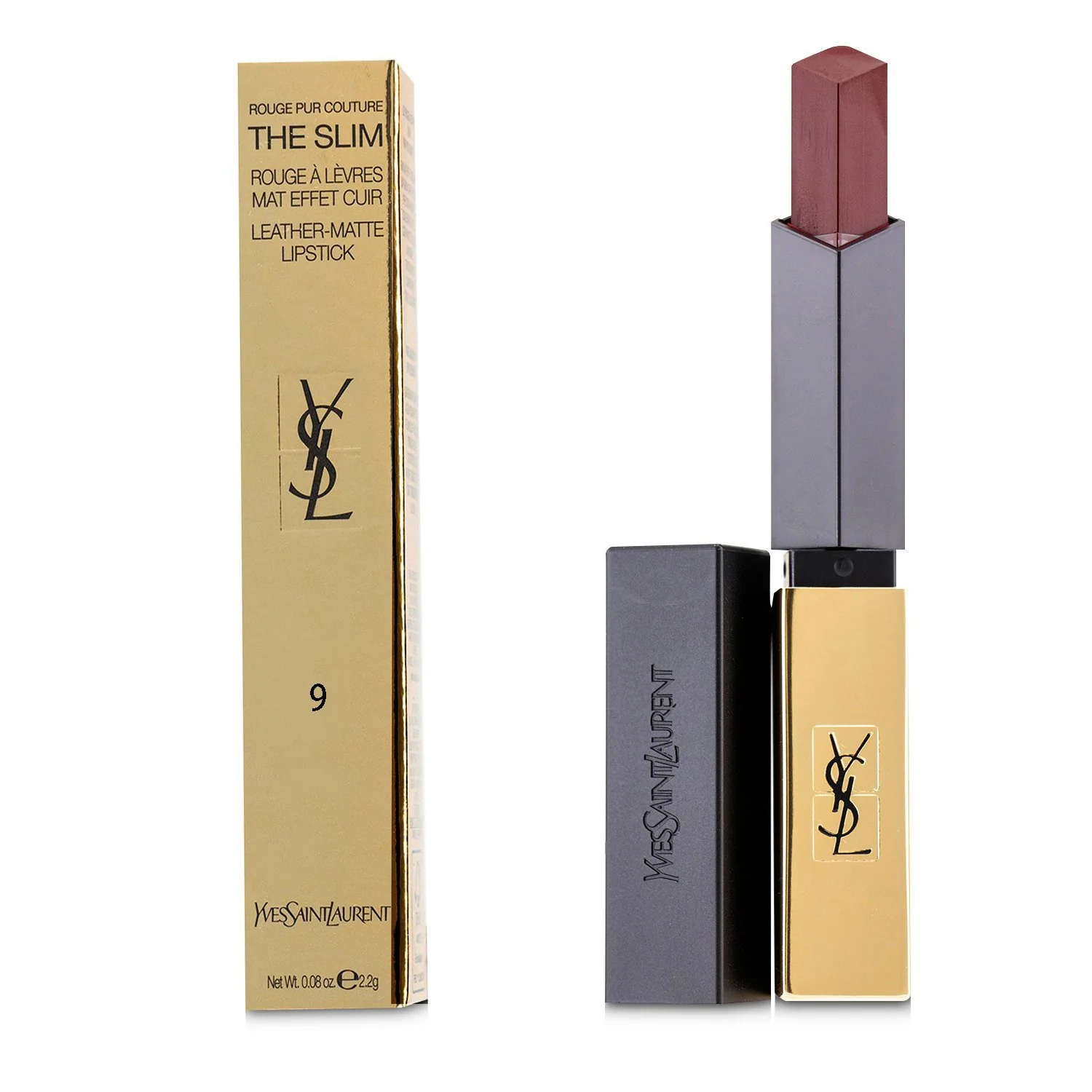 Yves Saint Laurent Rouge Pur Couture The Slim Leather Matte Lipstick - # 32 Rouge Rage  2.2g/0.08oz