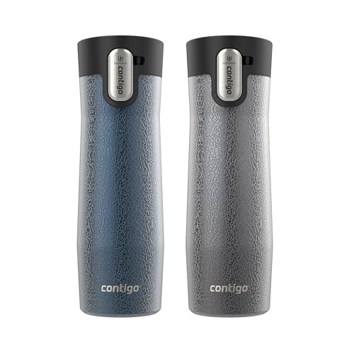 Contigo AUTOSEAL West Loop Vacuum-Insulated Stainless Steel Travel Mug with Easy-Clean Lid 20 oz Sake