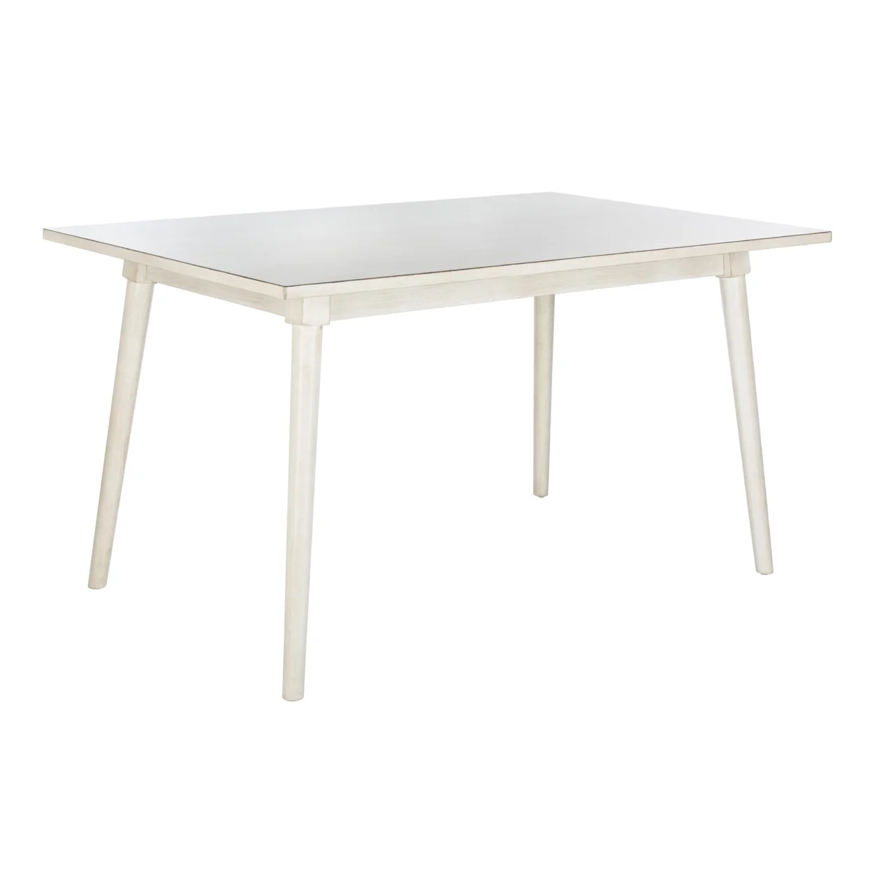 SAFAVIEH Tia Modern Rectangular Dining Table, Antique White