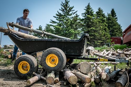 Polar TA1500 Tandem Axle Utility Trailer – 22 Cu. Ft. ATV/UTV Hauling Trailer with 1500 lb. Capacity – Rugged Rubber Wide Track Tires – Model 8262