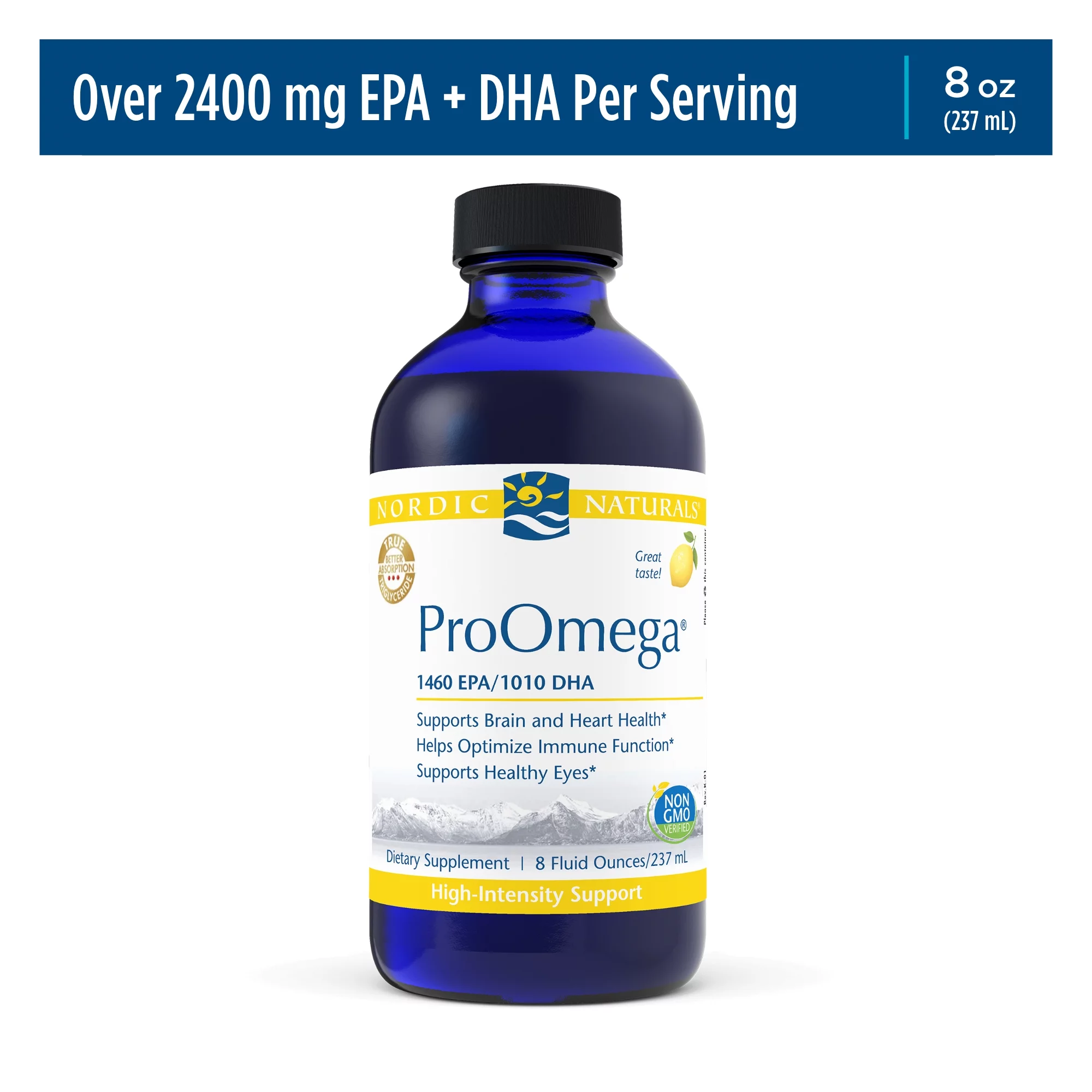 Nordic Naturals ProOmega Liquid, 2840 Mg Omega-3s, EPA & DHA, 8 Fl Oz