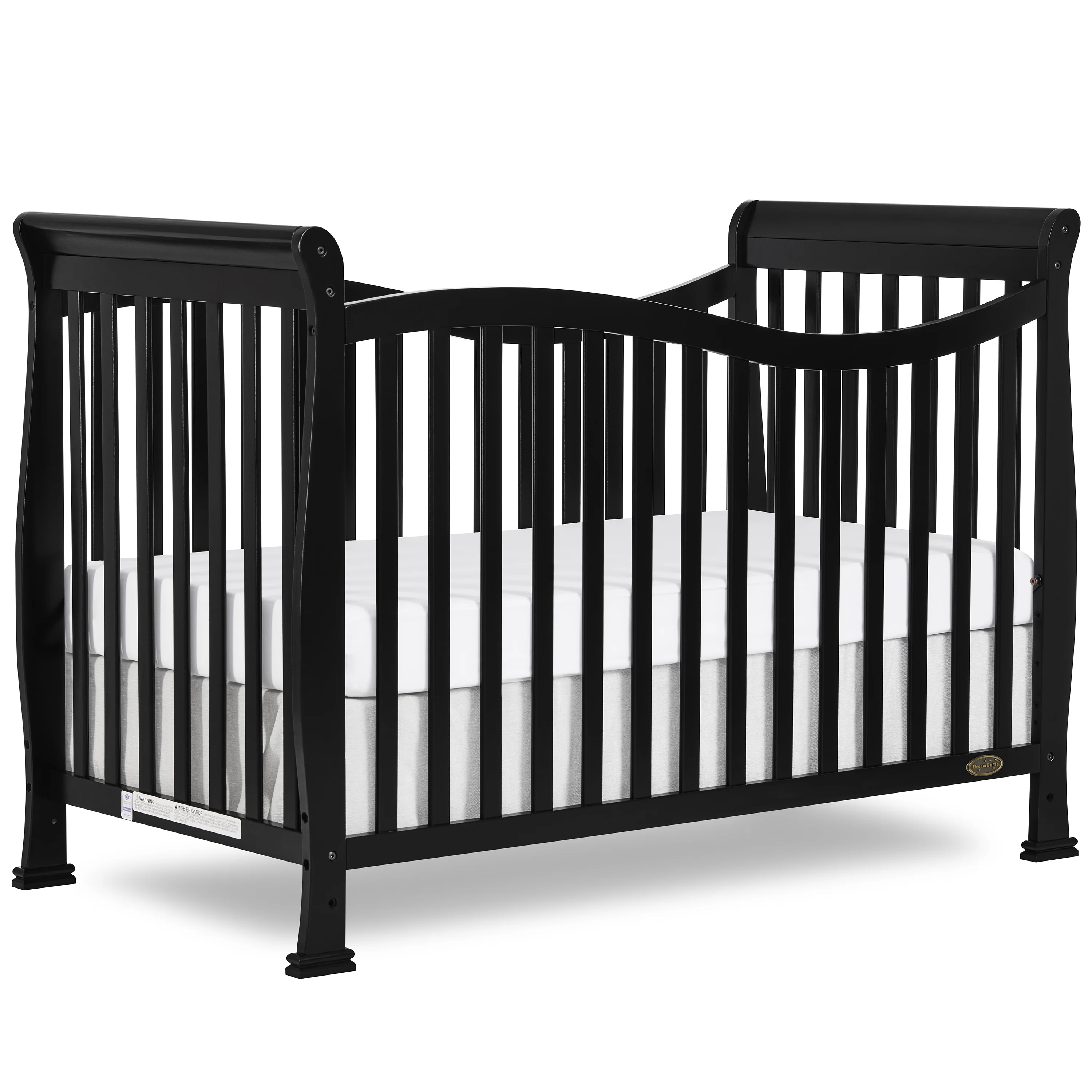 Dream On Me Violet 7-in-1 Convertible Crib Black