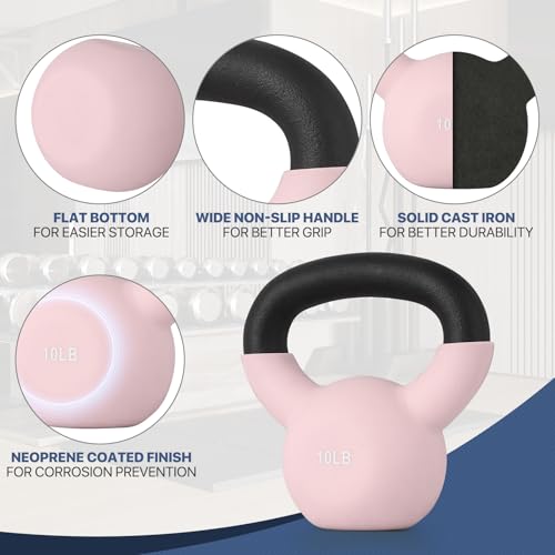 MADOG Neoprene Coated Kettlebells, Strength Training Hand Weights