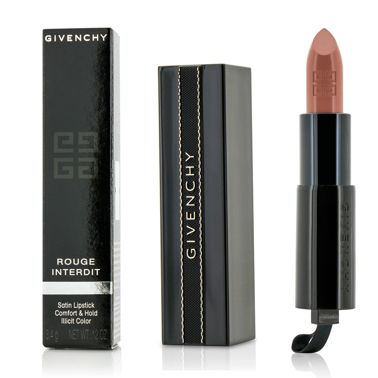 Givenchy Rouge Interdit Satin Lipstick - # 7 Purple Fiction  3.4g/0.12oz
