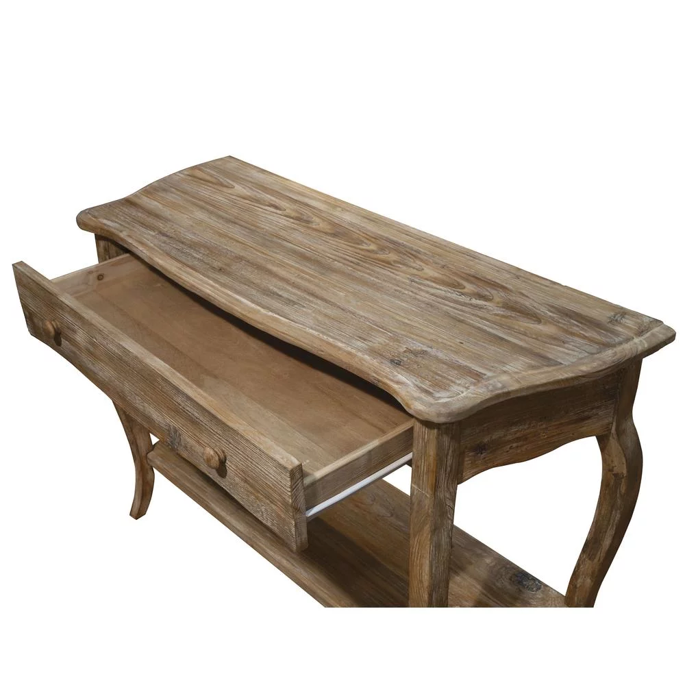 Alaterre Rustic Reclaimed Media/Console Table, Driftwood