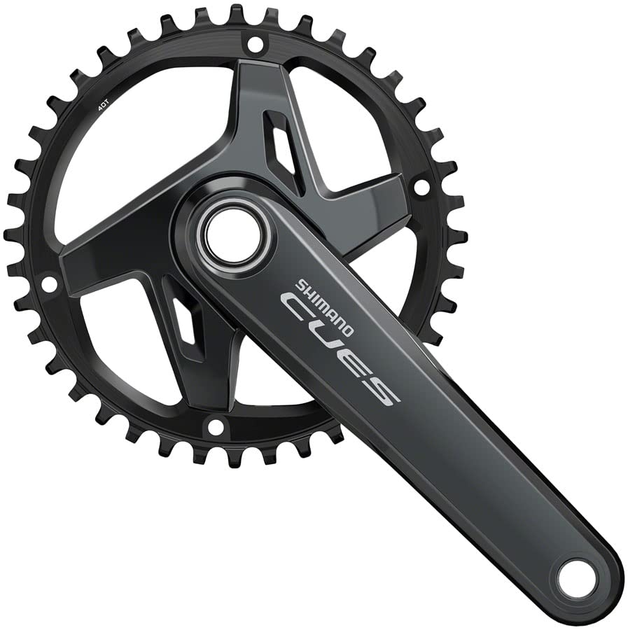 SHIMANO CUES FC-U8000-1 Crankset - 170mm, 9/10/11-Speed, 40t, 110 BCD, Hollowtech II, Black