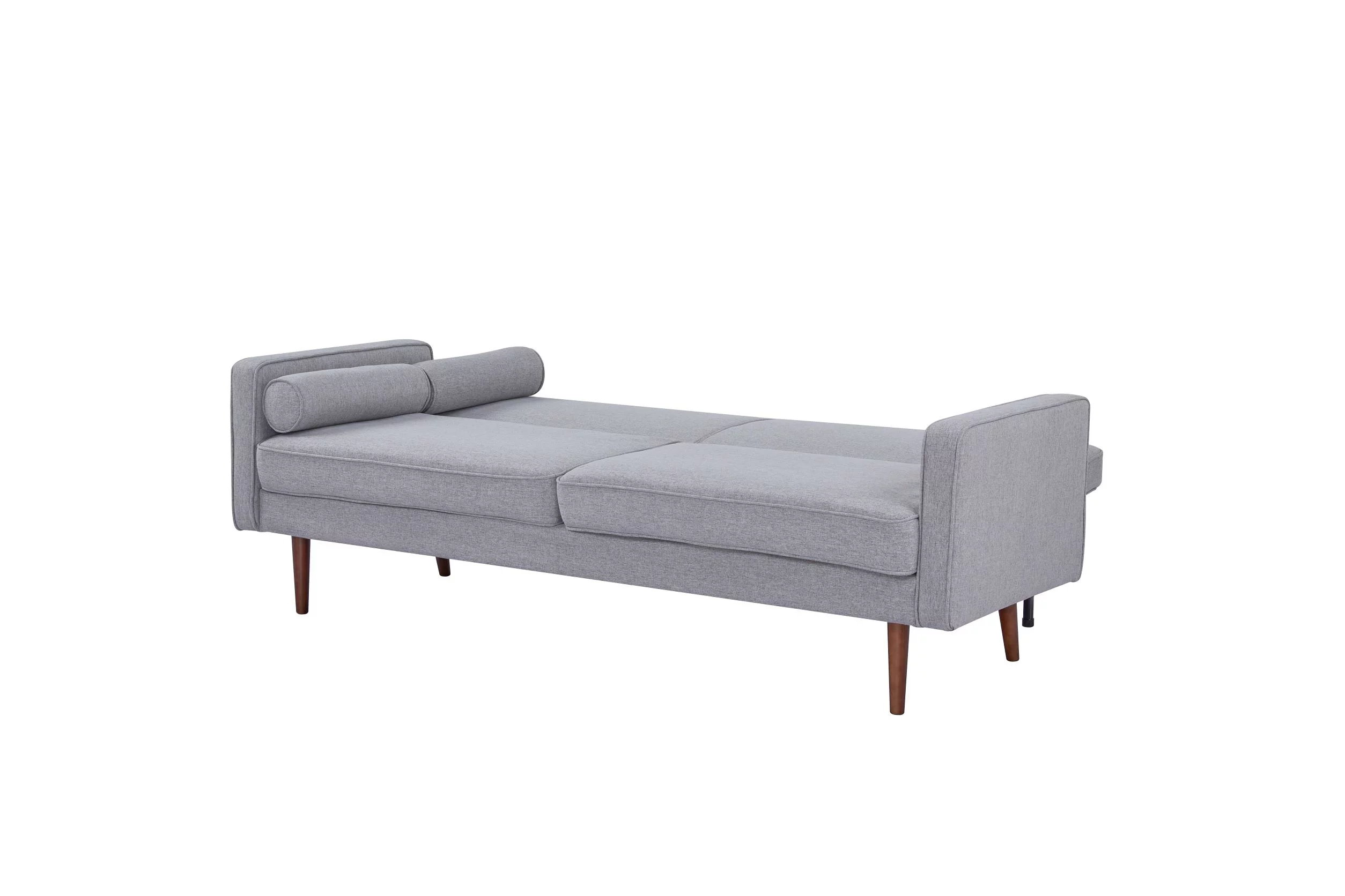 Artdeco Home Rolla Polyester Convertible Sofa, Light Gray