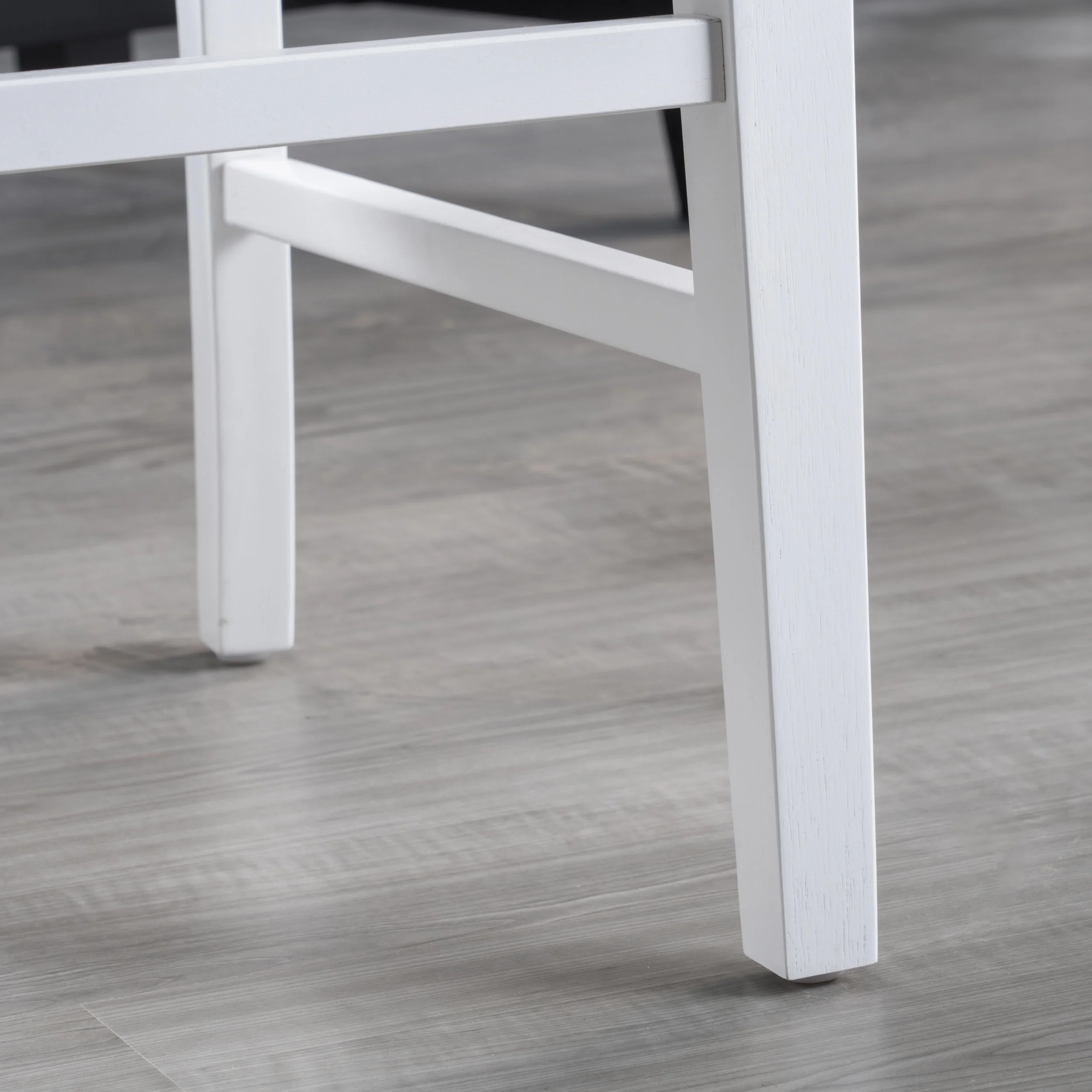 Noble House Roseann Acacia Wood Dining Chairs, Set of 2, White