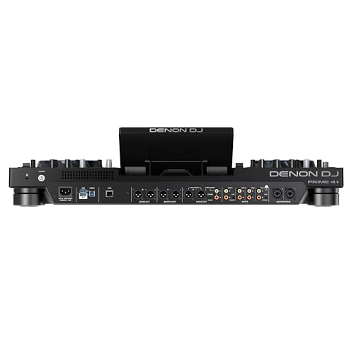 Denon DJ PRIME 4+ Standalone DJ Controller with Stem Separation on 4 Decks, Wi-Fi Streaming, Drop Sampler Mixer, 10.1