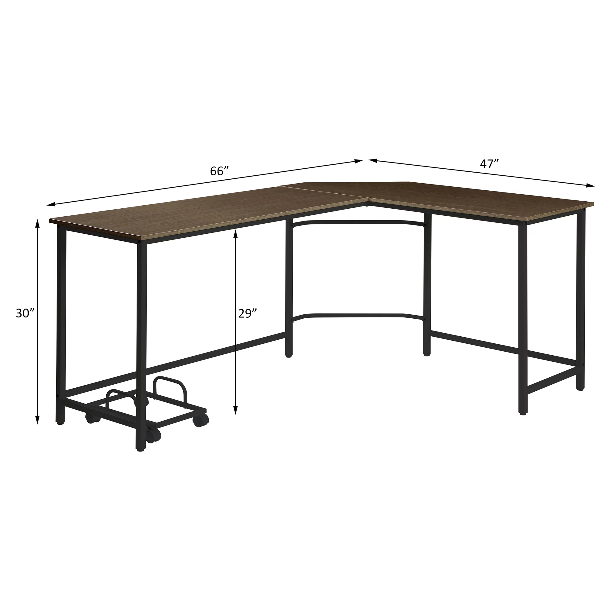 Dazenus Computer Desk in Black Finish