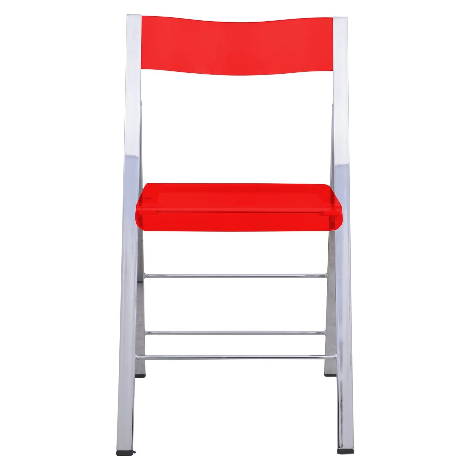 HomeStock Retro Renaissance Modern Acrylic Folding Chair, Set of 2