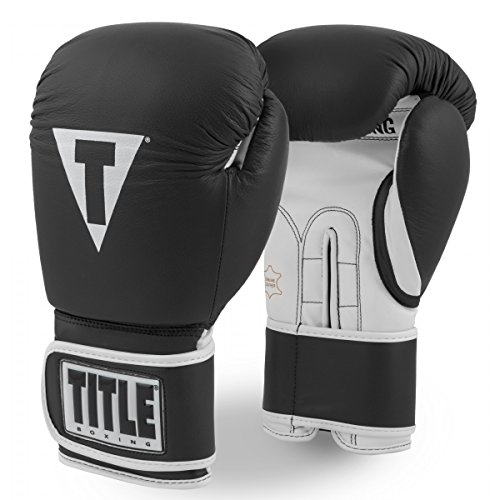 TITLE Boxing Pro Style Leather Training Gloves 3.0 - Boxing Gloves, Boxing Training Gloves, MMA Gloves, Oz Training Gloves, Kickboxing Gloves, Punching Bag Gloves, Sparring Gloves