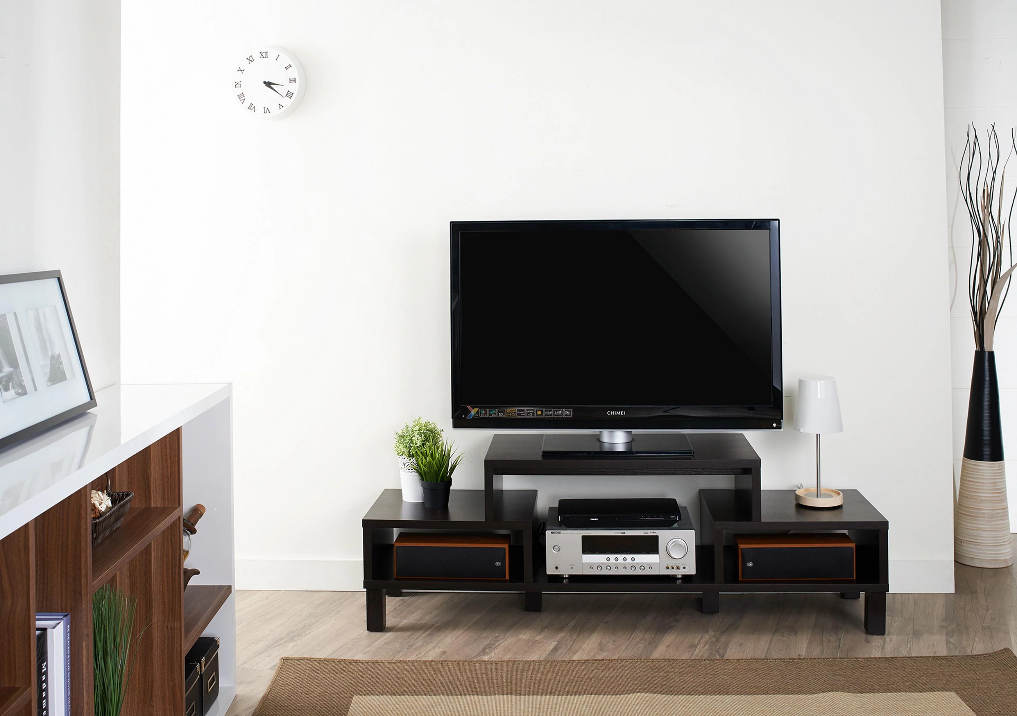 Blaine Stylish Open Cabinet Media Stand