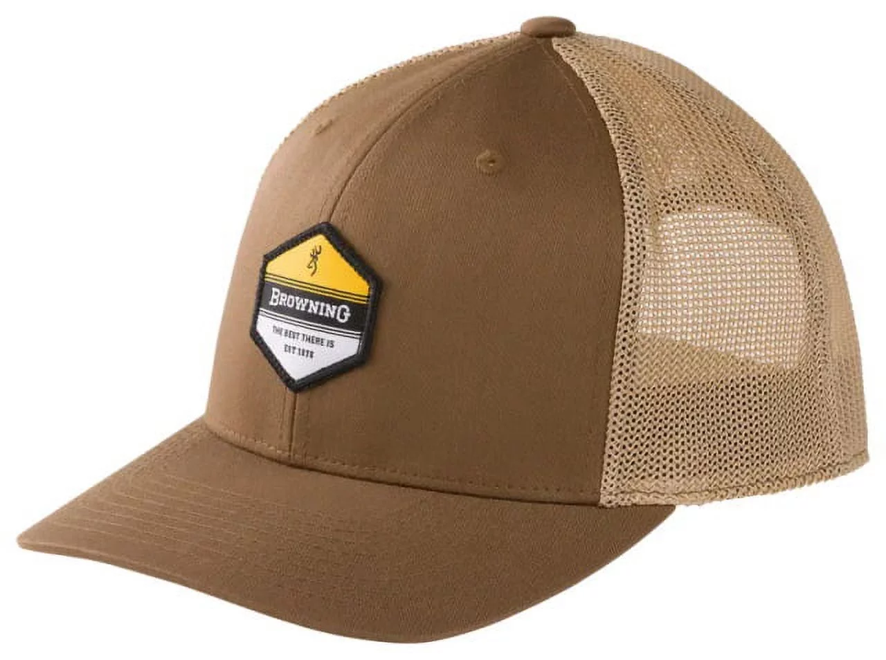 Browning 308790681 720 Brown Meshback Snapback Mid-Profile Crown Cap