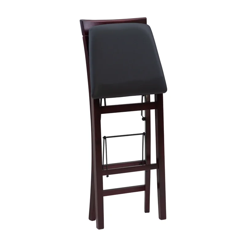 Linon Triena X Back Folding Bar Stool, 30 inch Seat Height