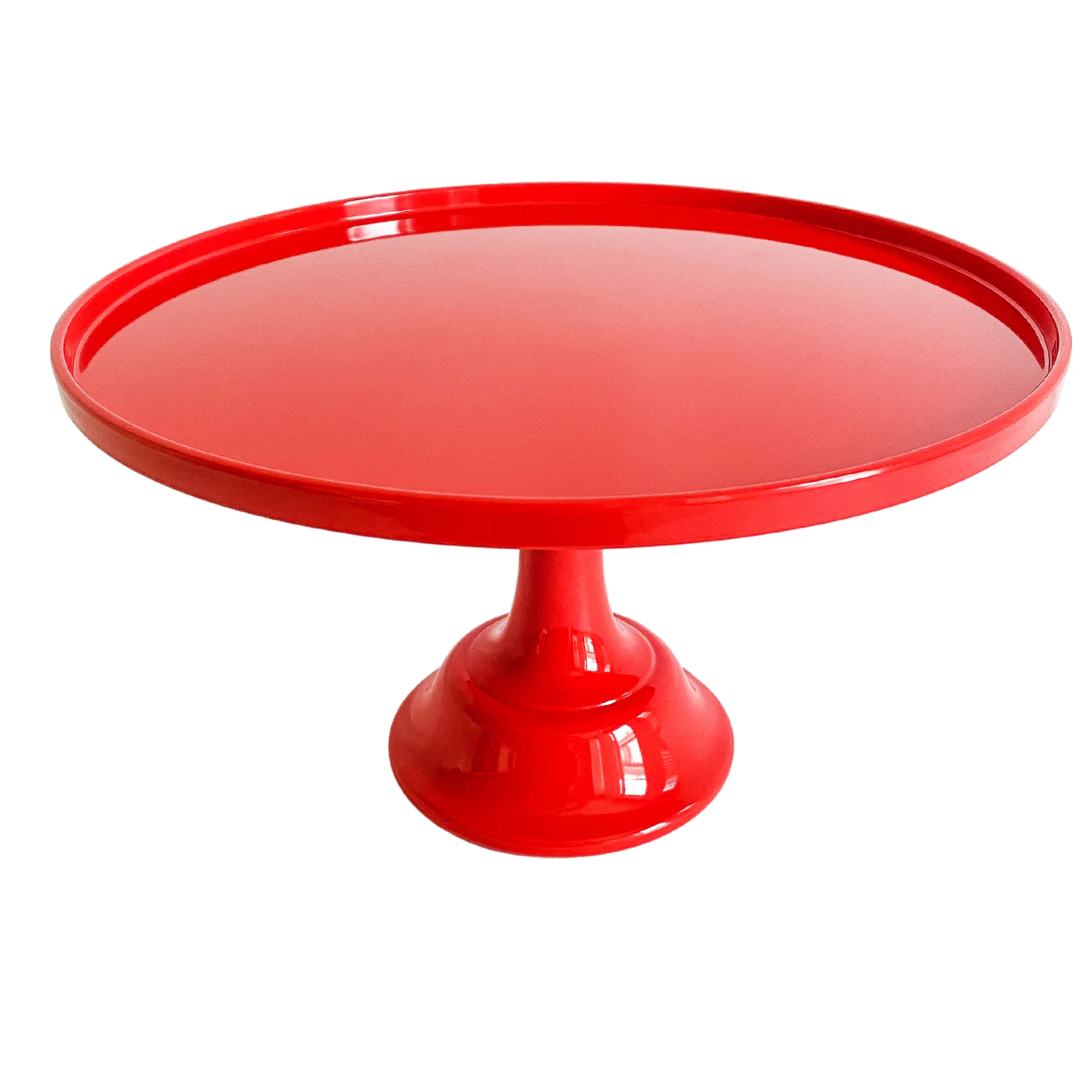Red Pedestal Cake Stand
