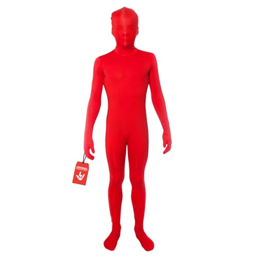 Morphsuits Kids Red Bodysuit Costume for Boys, Red Morph Suit Kids, Red Suit Costume Bodysuit Kids, Red Morphsuit Kids Boys Costume