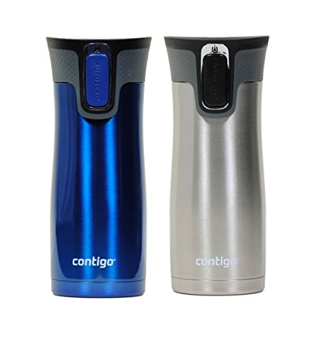 Contigo AUTOSEAL West Loop Vacuum-Insulated Stainless Steel Travel Mug with Easy-Clean Lid 20 oz Sake