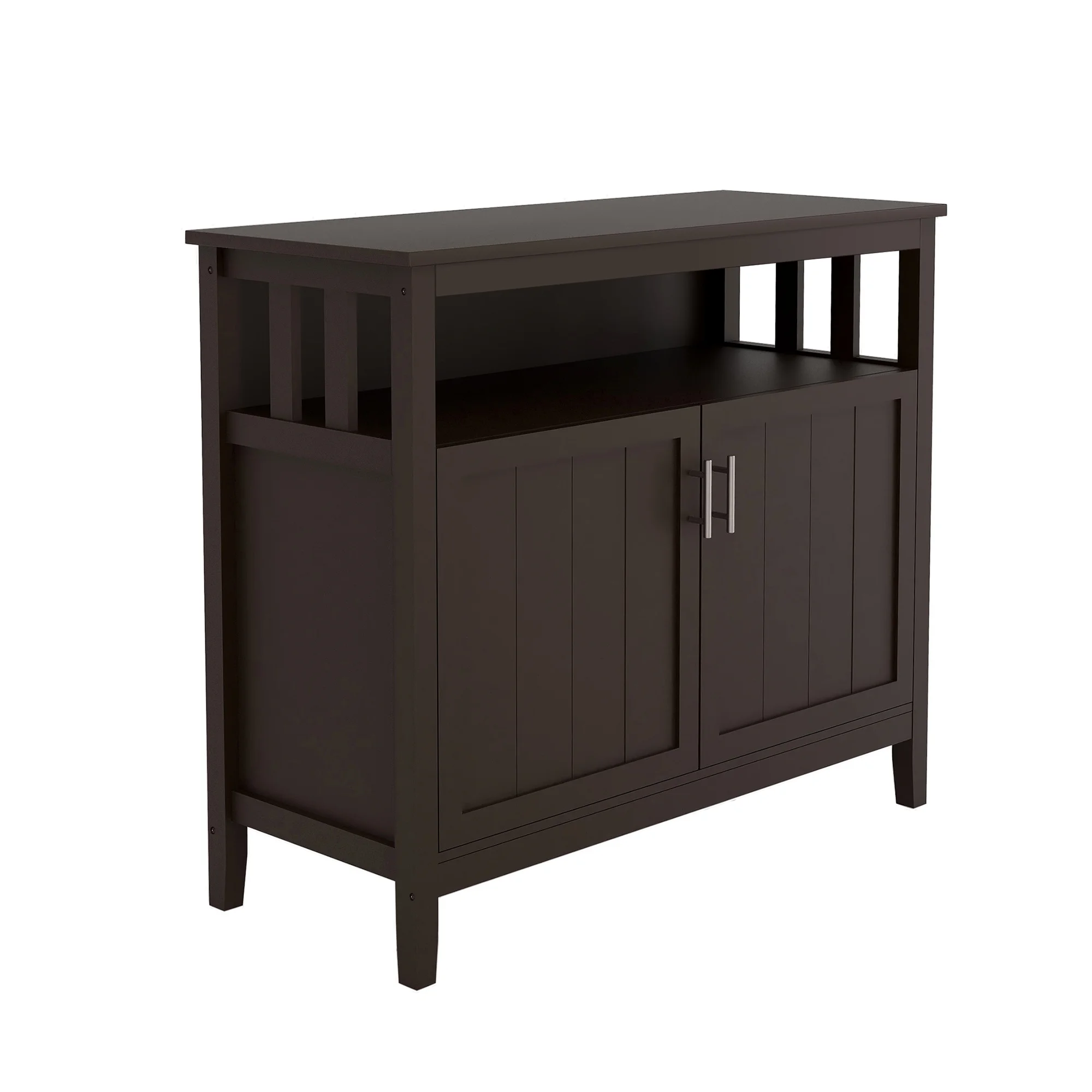 Anself Kitchen Storage Sideboard And Buffet Server Cabinet-Brown Color