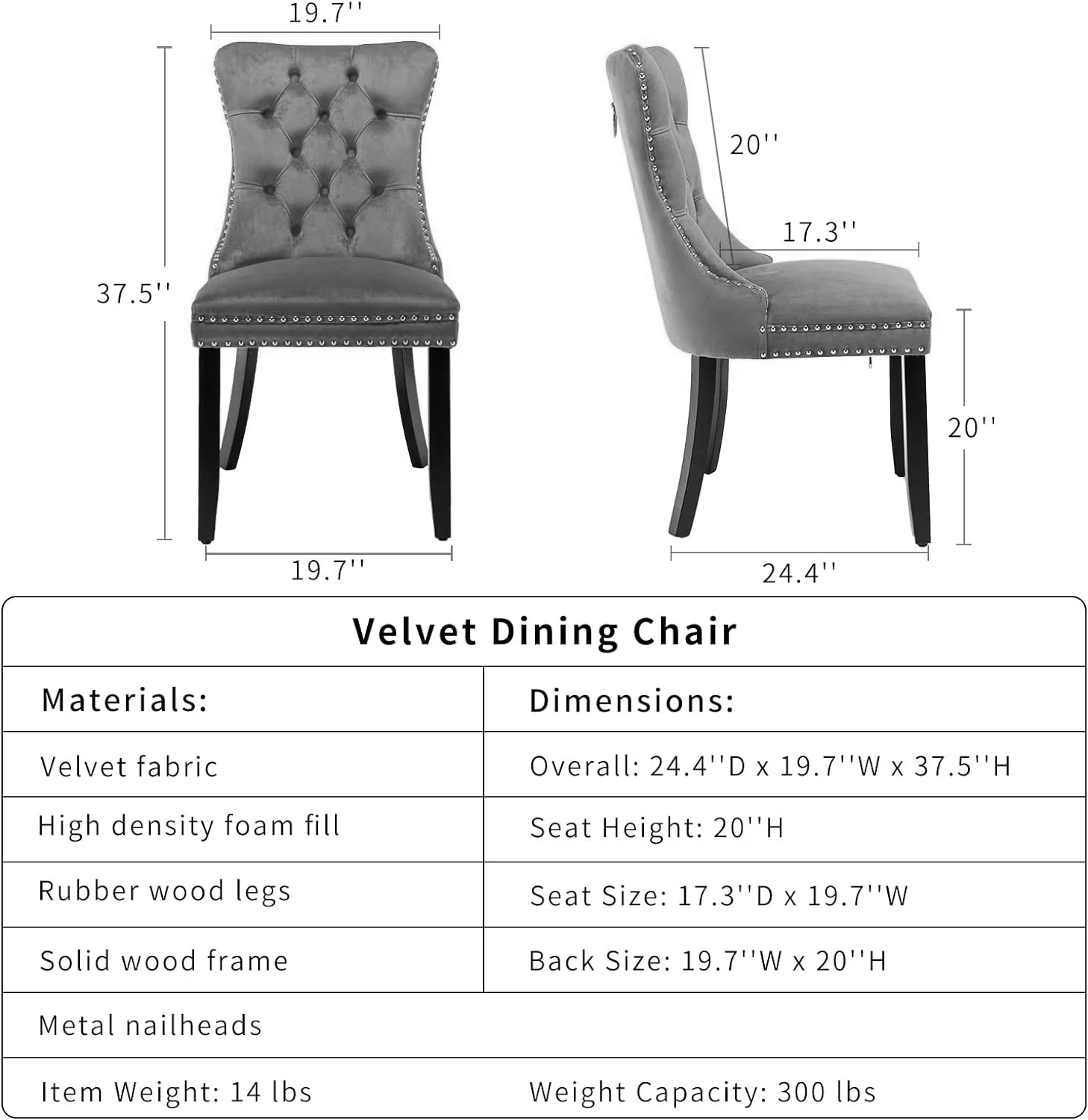 Glavbiku Modern High End Velvet Dining Chair Set of 2,Dining Room Rivets Chairs with Gold Legs,Beige