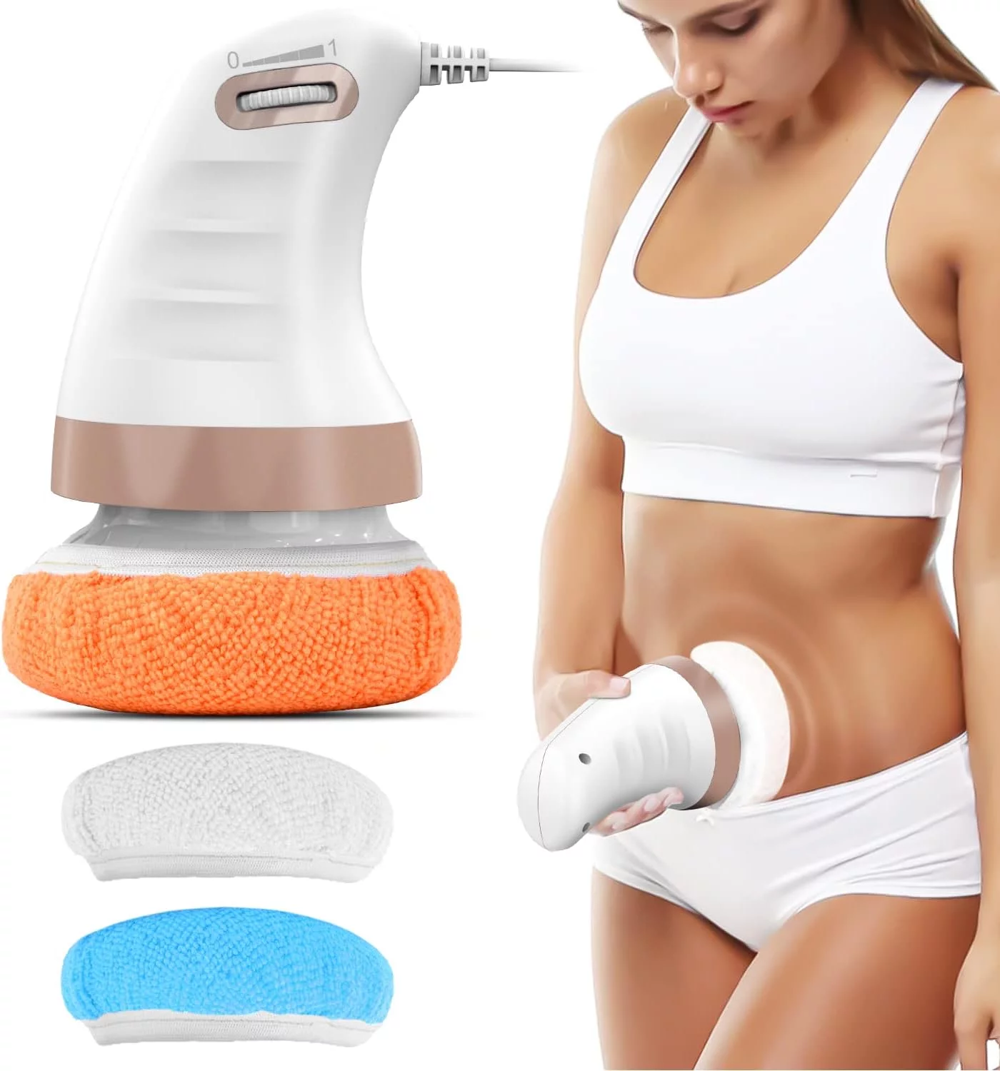 VUEYAA Cellulite Massager Device, Body Sculpting Machine, Cellulite Remover for Whole Body (White)