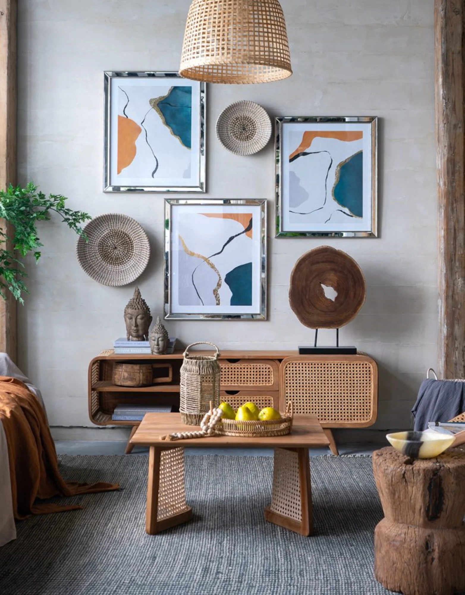 CC Home Furnishings Abstract Framed Wall Arts - 22