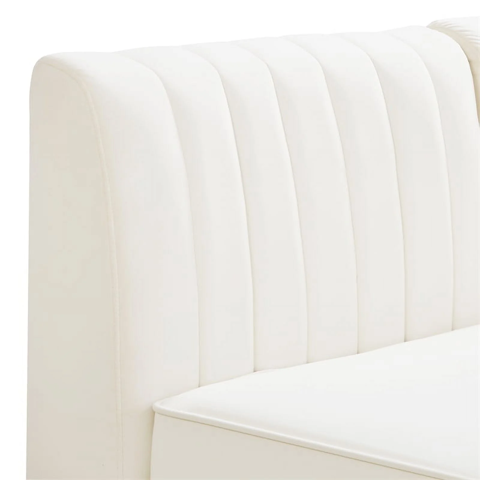 Meridian Furniture Alina Cream Velvet Modular Sofa