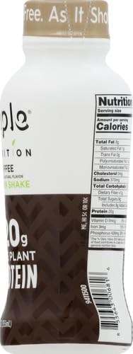 Ripple Vegan Protein Shake | Chocolate | 20g Nutritious Plant Based Pea Protein | Shelf Stable | No GMOs, Soy, Nut, Gluten, Lactose | 12 Oz, 12 Pack