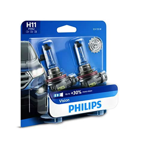 Philips H11 Vision Headlight, Pack of 2
