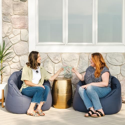 Big Joe Milano Lenox Denim Cobalt Beanbag Chair