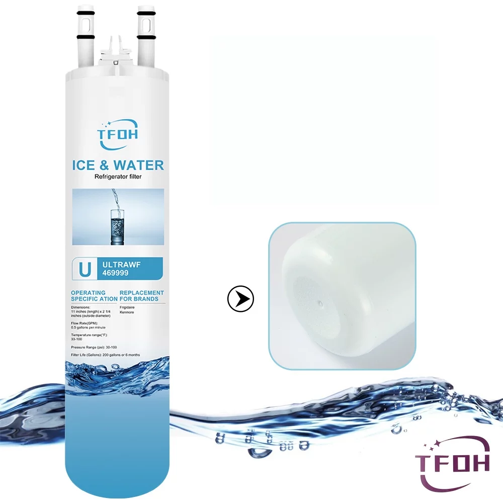 TFoh Filters™ Brand Water and Ice Filters compatible with Frigidaire® ULTRAWF 46-9999 469999 (2 Pack) ZWFE1-RF300