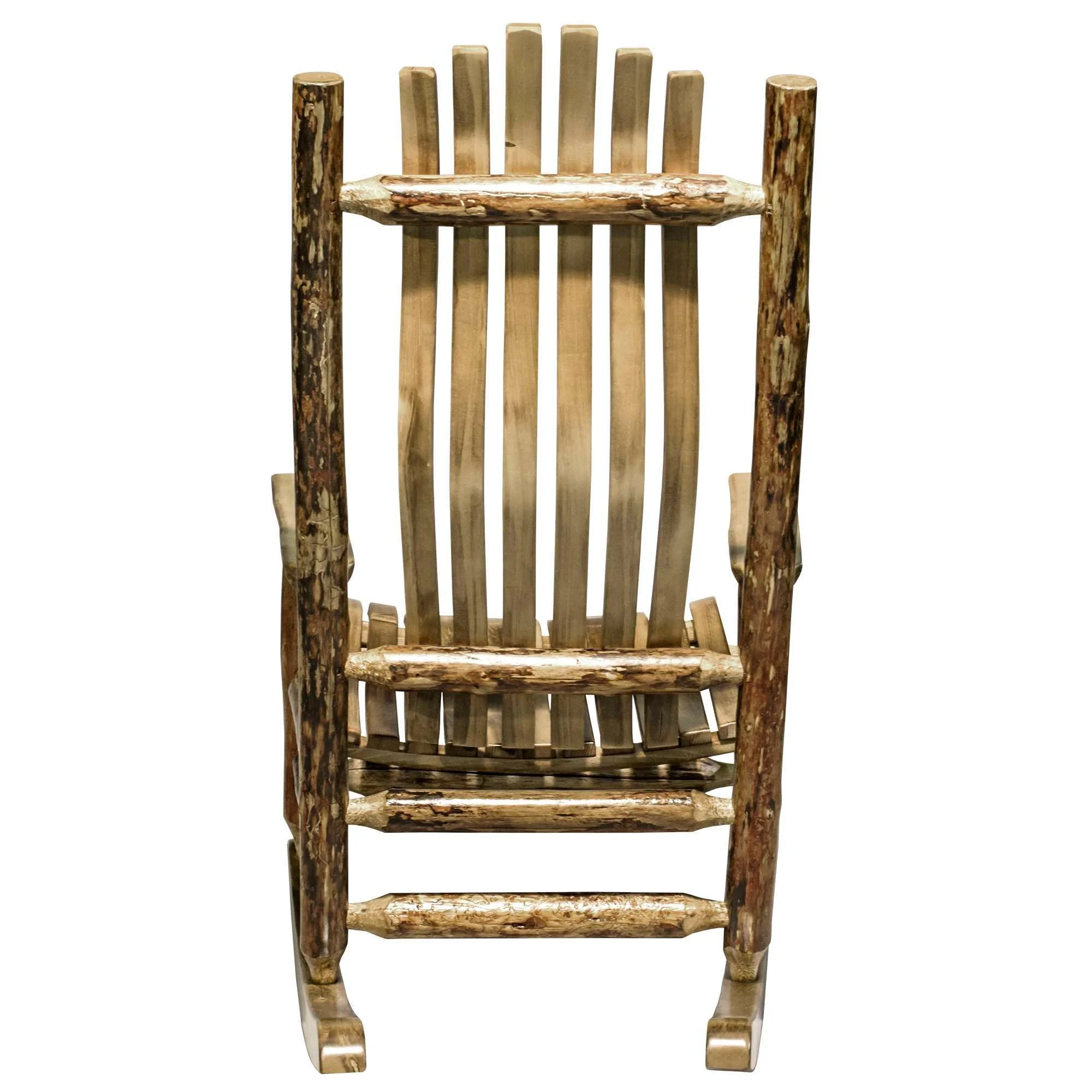 Glacier Country Collection Adult Log Rocker