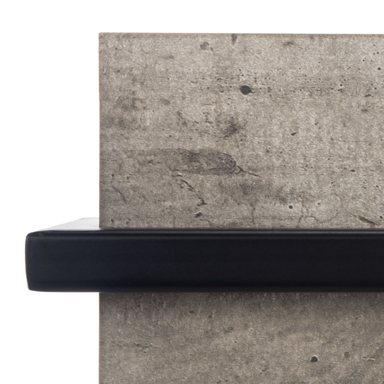 SAFAVIEH Jett Mid-Century Modern Square Accent Table, Light Grey/Black