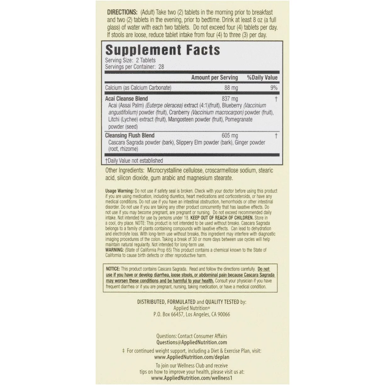 Acai Berry Cleanse 2 / 56 ct. boxes