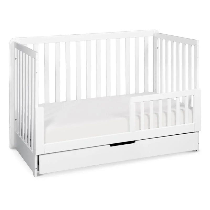 Carter's By DaVinci Colby 4-In-1 Convertible Crib With Trundle Drawer in White