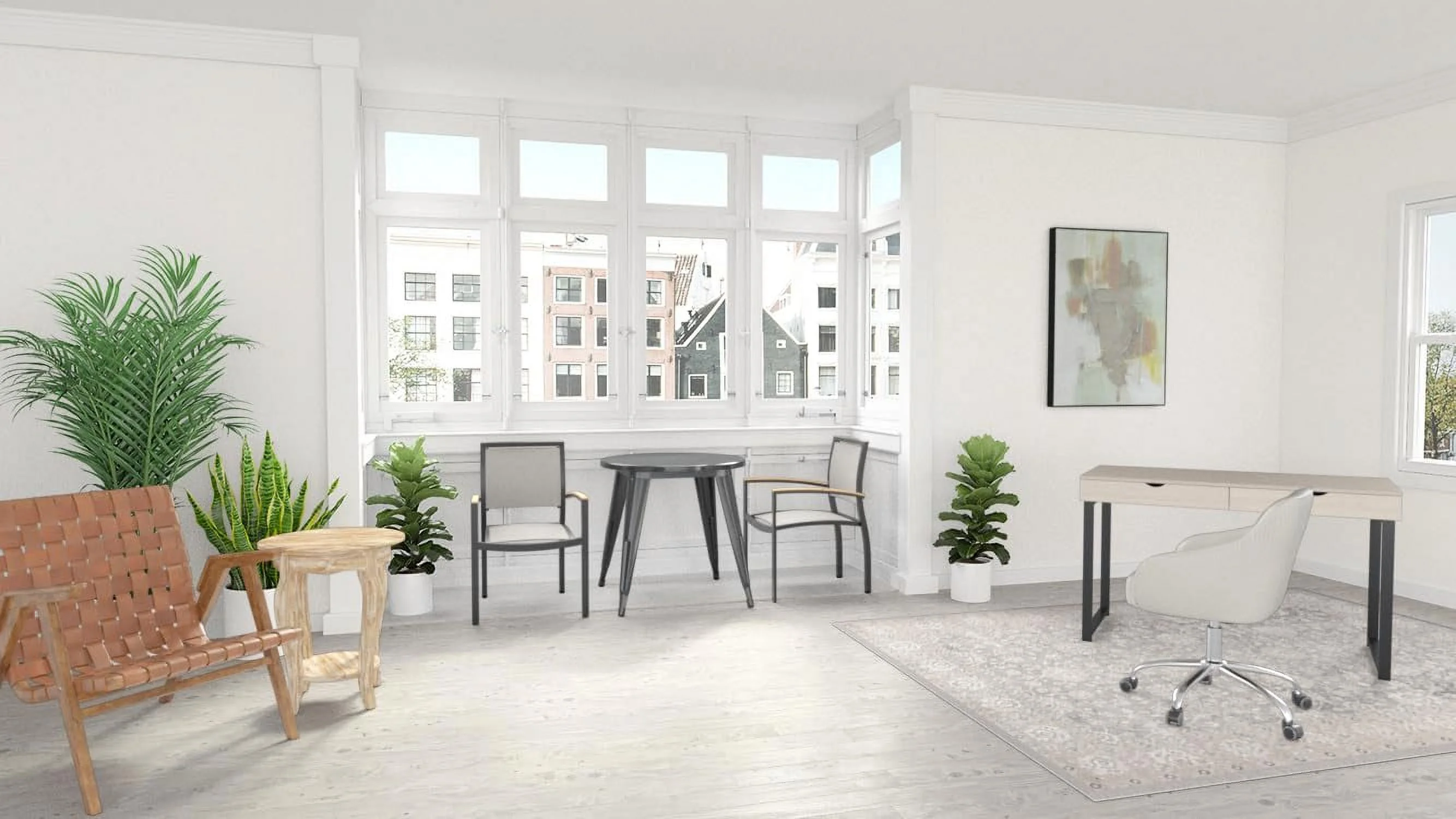 Austerity Reclaimed Wood Round End Table, Driftwood