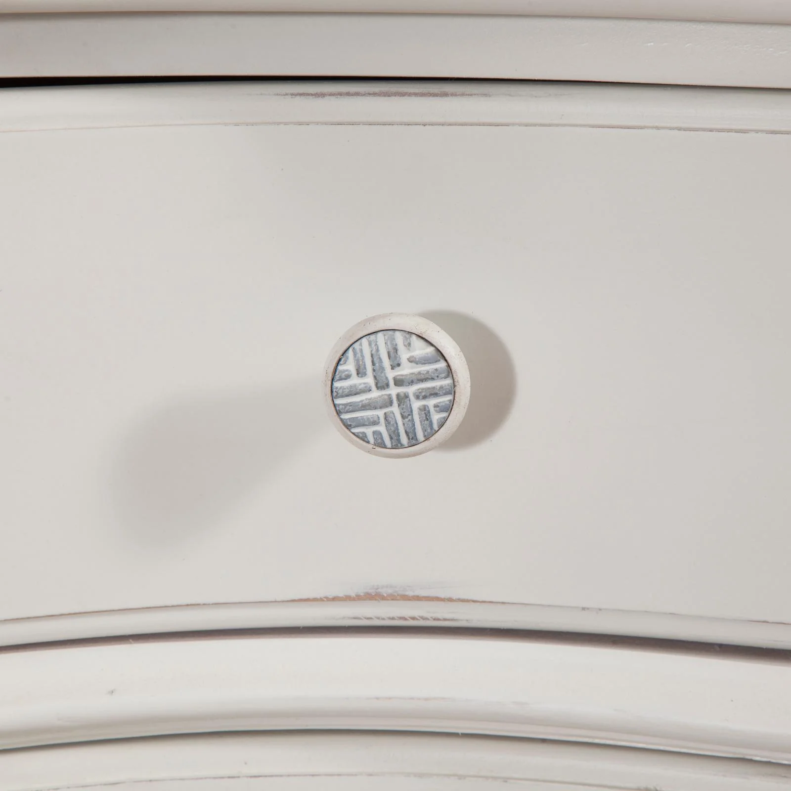 American Woodcrafters Rodanthe Dove White Six-drawer Wood Bureau