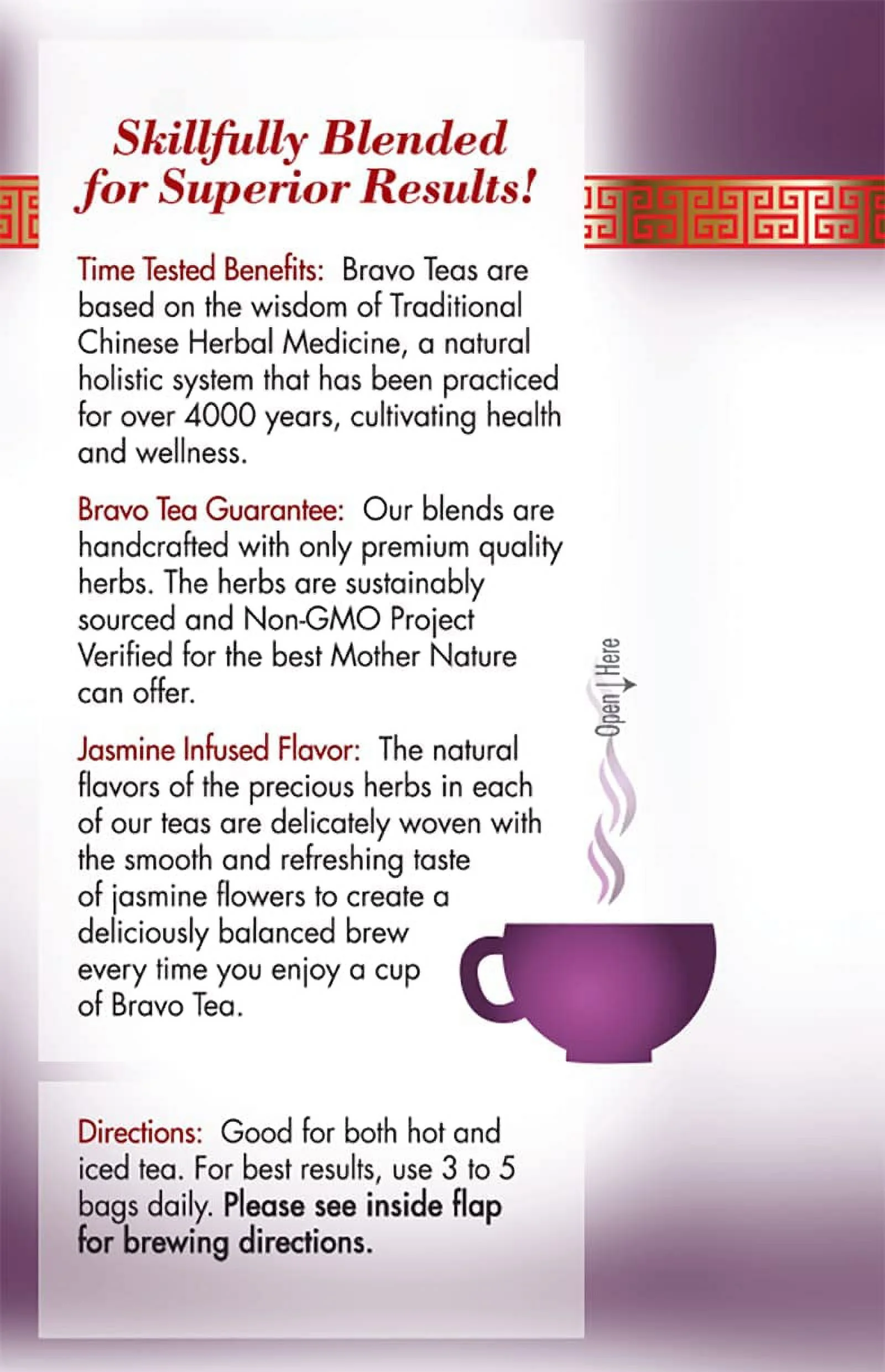 Bravo Tea Kidney Strong Herbal Tea Caffeine Free, 20 Tea Bags, 6 Count