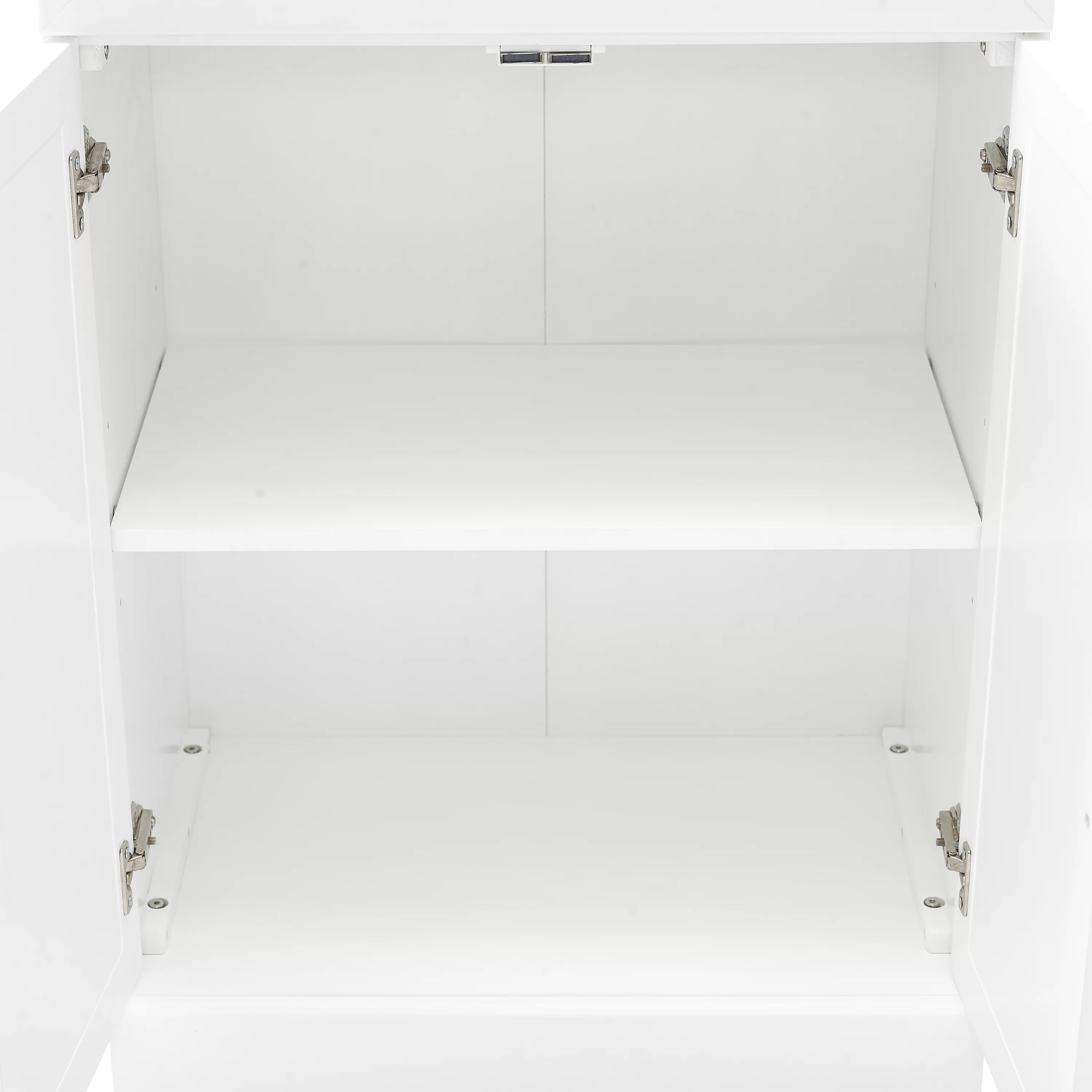 Crosley Furniture Stanton Traditional MDF Wood Pantry in White (Set of 2)